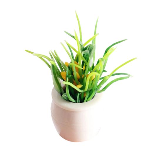 Мини-модель растения Масштаб 1/12 Домики для кукол Растения Реалистичные Микропластиковые горшки для домиков кукол Садовые аксессуары Сказочный сад Декор патио Миниатюрный