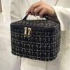 Классические вязаные косметички и чехлы для путешествий, портативная ручная кладь для макияжа, большая вместительная сумка-органайзер для туалетных принадлежностей, сумка для хранения BX100