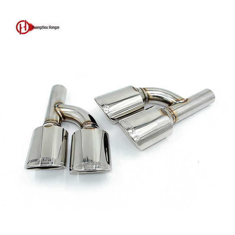 Mercedes W204 C-Class AMG C180-C300 Exhaust Pipe with C63 Quad Tips