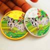 2023 Chinese Zodiac: Lucky Rabbit, Lucky Rabbit, Animal Coin, Rabbit Commemorative Medal, Year of the Birth, Painted Craft Coin