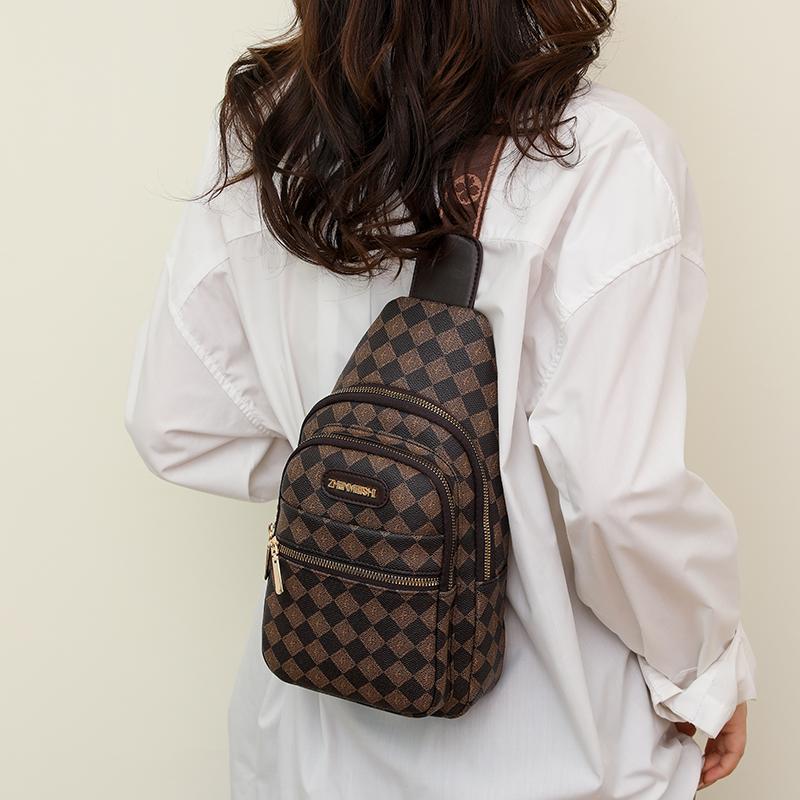 Нагрудная сумка Женская сумка через плечо Нагрудная сумка Рюкзак Женская маленькая сумка с принтом