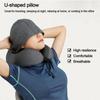 Noon Break U-Shape Head Rest Neck Pillow Airplane Pillow Neck Sleeping Cushion Hooded Travel Pillow
