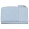 CHANEL Excellent Condition AP4257 Caviar Skin CC Logos Zip Wallet Fragment Case Card Case coin purse Light Blue/Light Gold HardwareUsed