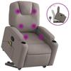 VidaXL Fauteuil inclinable de massage Taupe Tissu 3204388
