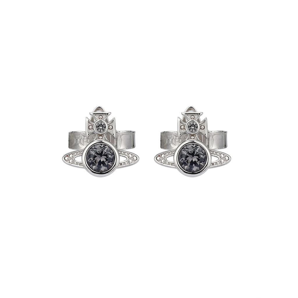 VIVIENNE WESTWOOD Маленькие Изящные Серьги-Шар Мужские Серьги Серебристо-Серые 62010239-02P297
