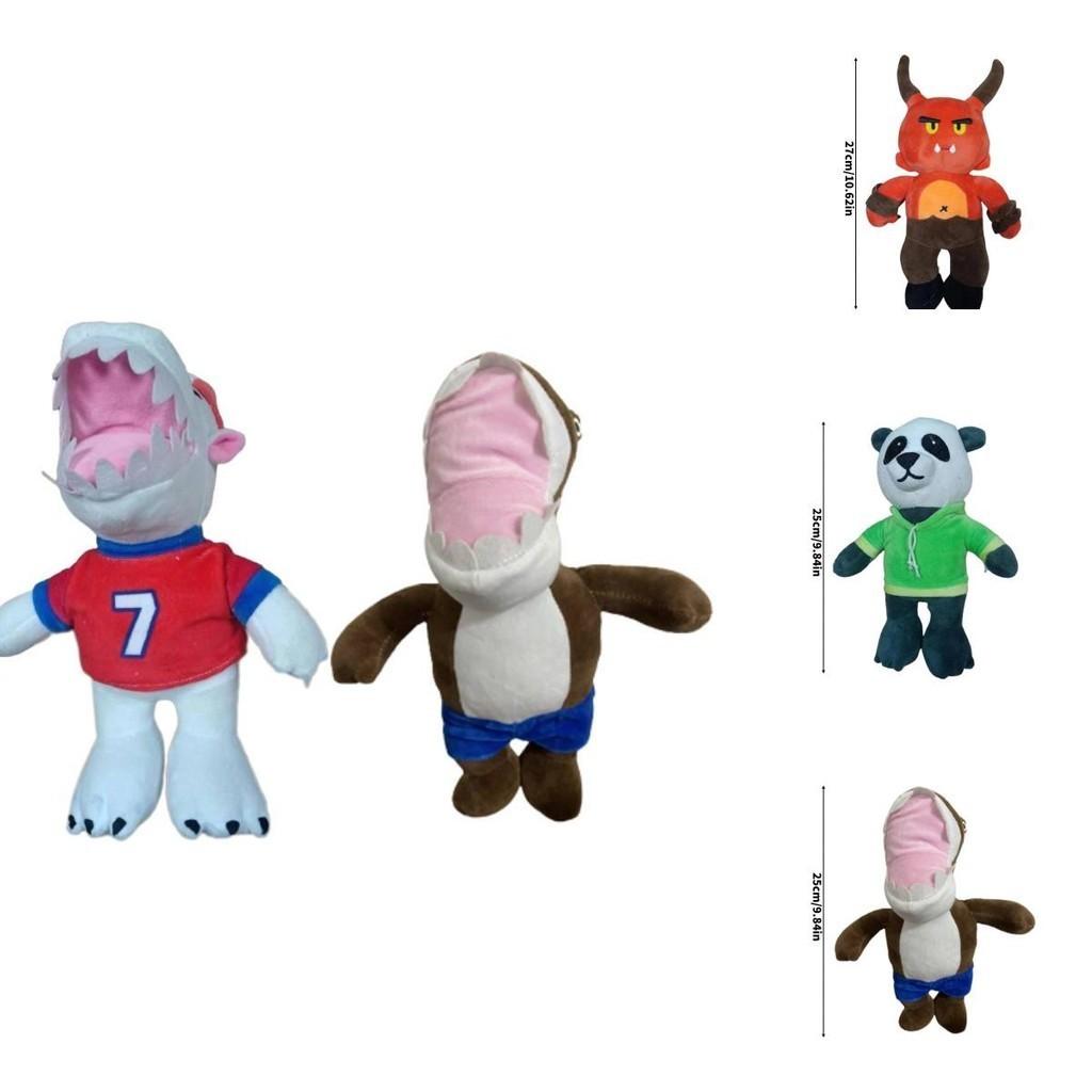 Cute Cartoon Panda Superman Plush Toy For Kids, Short-haired Stuffed Animal Doll