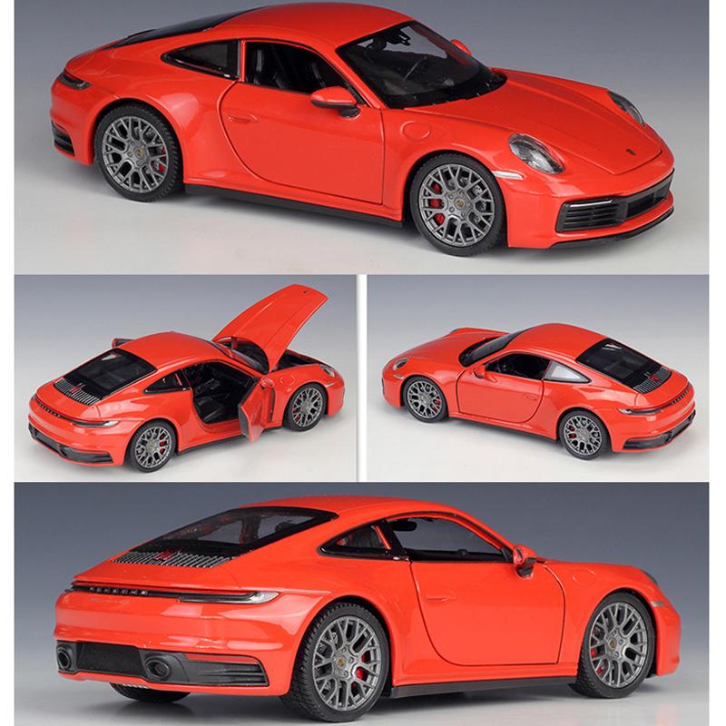 1/24 Welly Porsche 911 Carrera 4S Coupe, модель спортивного автомобиля из сплава, литье под давлением, металлические игрушечные автомобили, модель автомобиля, имитация, детские подарки