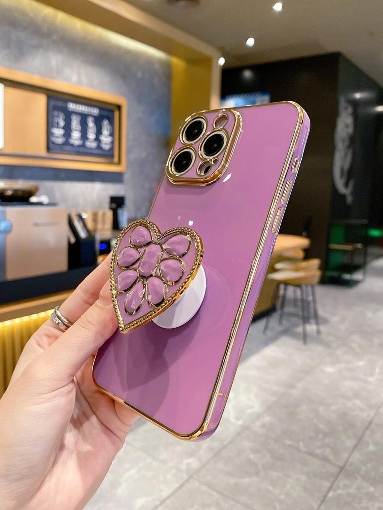 Покрытие Love Держатель для бриллиантов Чехол для телефона Для For Iphone 17 16 1 14 Plus 13 12 Mini 11 Pro Max X XS XR 7 8 SE2 SE3 Задняя крышка