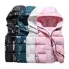 New Korean Loose Fashion Bright Thickened Vest Pink Black Bread Coat