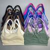 European and American Orders! Beauty Back Export Yoga Clothes Vest Women's High Strength Bubble Wrap Sports Bra Running Workout Underwear Summer