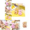 Soft And Cuddly Jinnew Cream Bear Plush Keychain Perfect For Bag Decoration Gift