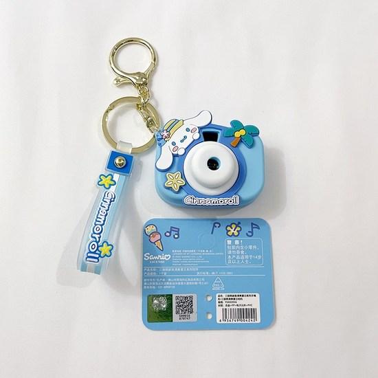 Sanrio Светодиодный мини-брелок с камерой, игрушка, 4 вида, булочка с корицей, 1 шт., популярный персонаж в Корее