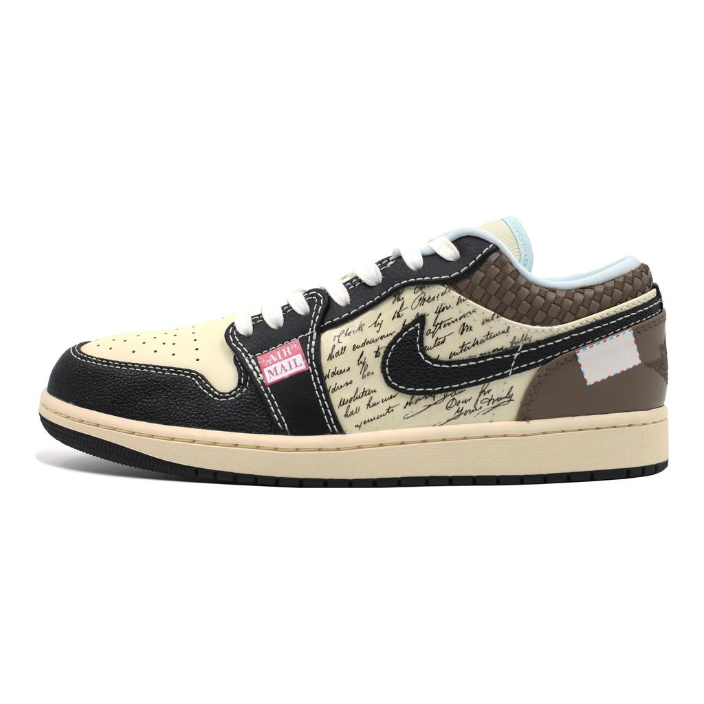 Jordan Air Jordan 1 LOW SE Амортизация Нескользящая Износостойкая Низкие Винтажные Баскетбольные Кроссовки Мужские HQ3437-101(Команда205-)