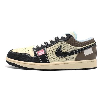 Air Jordan 1 LOW SE Амортизация Нескользящая Износостойкая Низкие Винтажные Баскетбольные Кроссовки Мужские HQ3437-101(Команда205-)