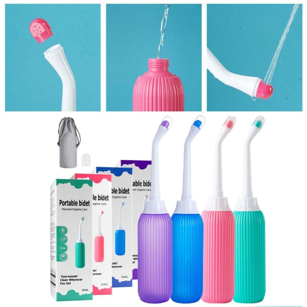 Reusable Female Washer Irrigator 500ml Private Parts Flushing Device Travel Use