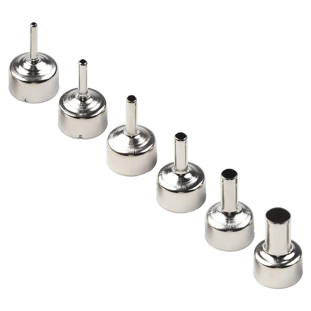 6 шт. 22 мм Насадки Для 858D+ 8586 Паяльная Станция Воздушные Станции Насадки Инструмент Сварочная Насадка 3-12 мм Аксессуары для Электроинструментов