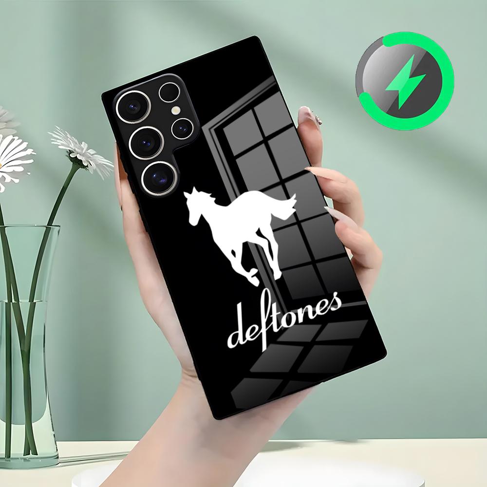 D-Deftones-Band Horse Phone Case For Samsung S26 S25 S24 S23 S22 S21 S20 Edge Ultra Plus FE For Magsafe Glass Case
