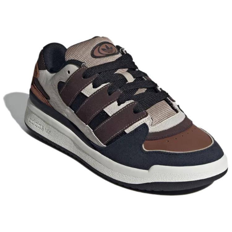Adidas Forum Puffed Off White Dark Brown Black Мужские кроссовки Core-Black JS3160