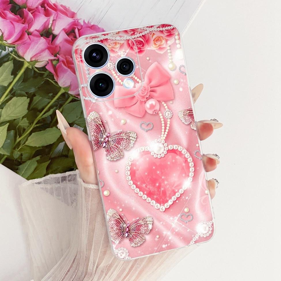 Transparent For Oppo Reno15 Cover Luxury Cute Cat Fashion Butterfly Cool Painted Bumper Casing For Oppo Reno15 5G CPH2825 Case