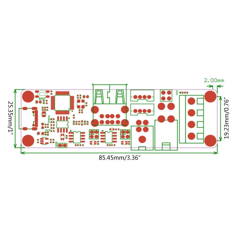 Модуль BIGTREETECH U2C для Raspberry Соединение CAN Bus Порт TYPE-C для деталей принтера Voron H8WD