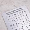 Braille Alphabet And Numbers Learning Tool - Durable Metal Tactile Bump Reading Floor-Mounted Eco-Friendly Lightweight