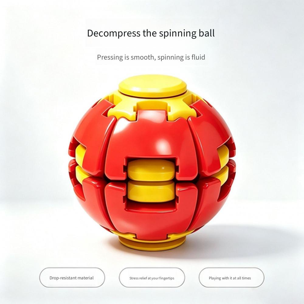 3D Printed Press Rotate Fidget Ball Dopamine Stress Relief Toy Fingertip Gyro Fun Gift For Office Adults