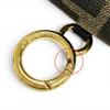 Great FENDI Nano bucket FF Logo Metal Zucca Pattern 2-Way Chain Shoulder Pouch Used