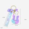 Fashion Guitar Key Chain Cute Musical Instrument Keychain Sweet Guitar Keyring  Car Key Ornament