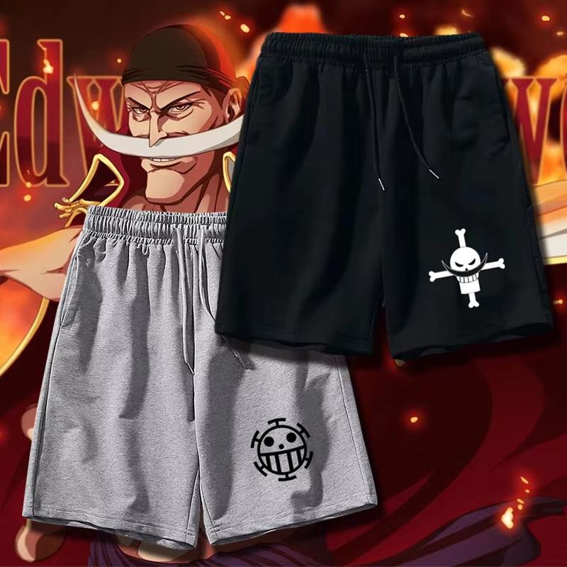Хлопковые Шорты в Корейском Стиле с Мангой _One Piece_ для Луффи, Пирата Соломенной Шляпы, с Белым Бородой Доктором