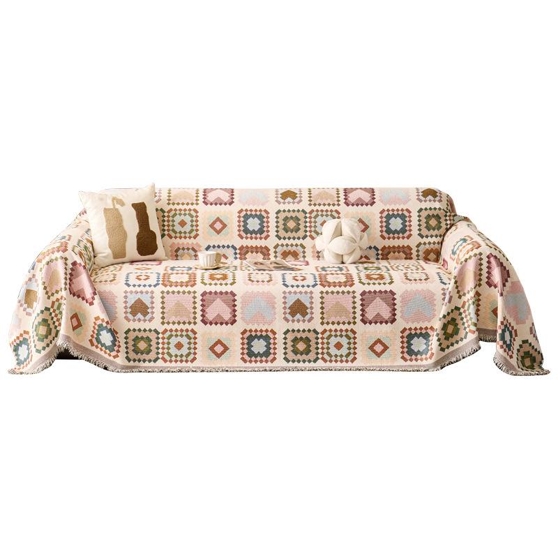 Богемская ткань для чехла на диван, всесезонное диванное полотенце, цельный полный чехол, новинка 2025 года для гостиной