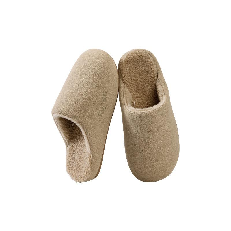 Новые домашние бесшумные, нескользящие, теплые хлопковые тапочки и шлепанцы с флисовой подкладкой