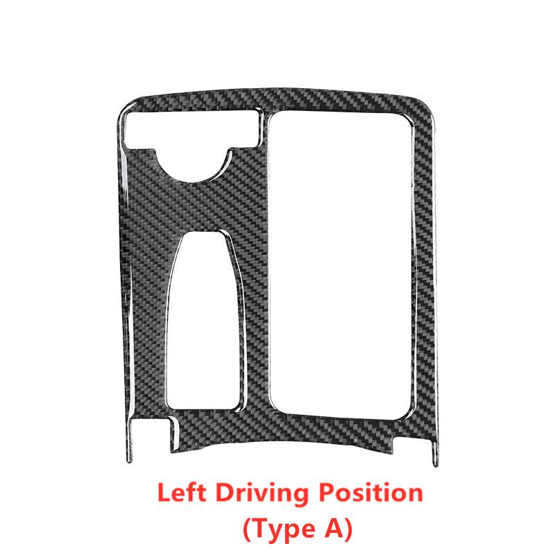 Углеродное волокно, подлокотник для салона автомобиля, коробка для воды, крышка, наклейки, Стайлинг автомобиля для Mercedes Benz C/E Series W204 W212 C200 C300