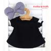 Cushu Cush Duffy and ShellieMay Costumes for Plush Black Knit Dress and Ribbon Set Toys, (CDS469S)