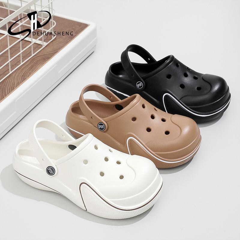 Новые летние тапочки на толстой подошве с росписью. Модная мягкая подошва. Удобный материал ЭВА. Противозапаховые, противоскользящие и износостойкие тапочки.