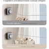 Non Perforated Retractable Clothesline Indoor Balcony Bathroom Windproof Can Tighten Clothes Drying Blanket Steel Wire Rope Outdoor