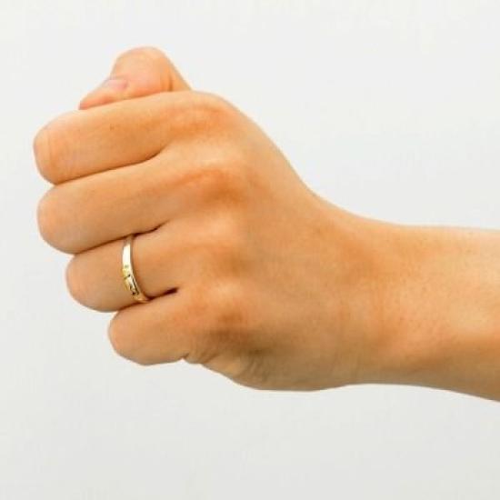 THE KISS Size 13 Winnie the Cubic Zirconia Silver Ring DI-SR703CB [Disney Collection] Pooh/Honey