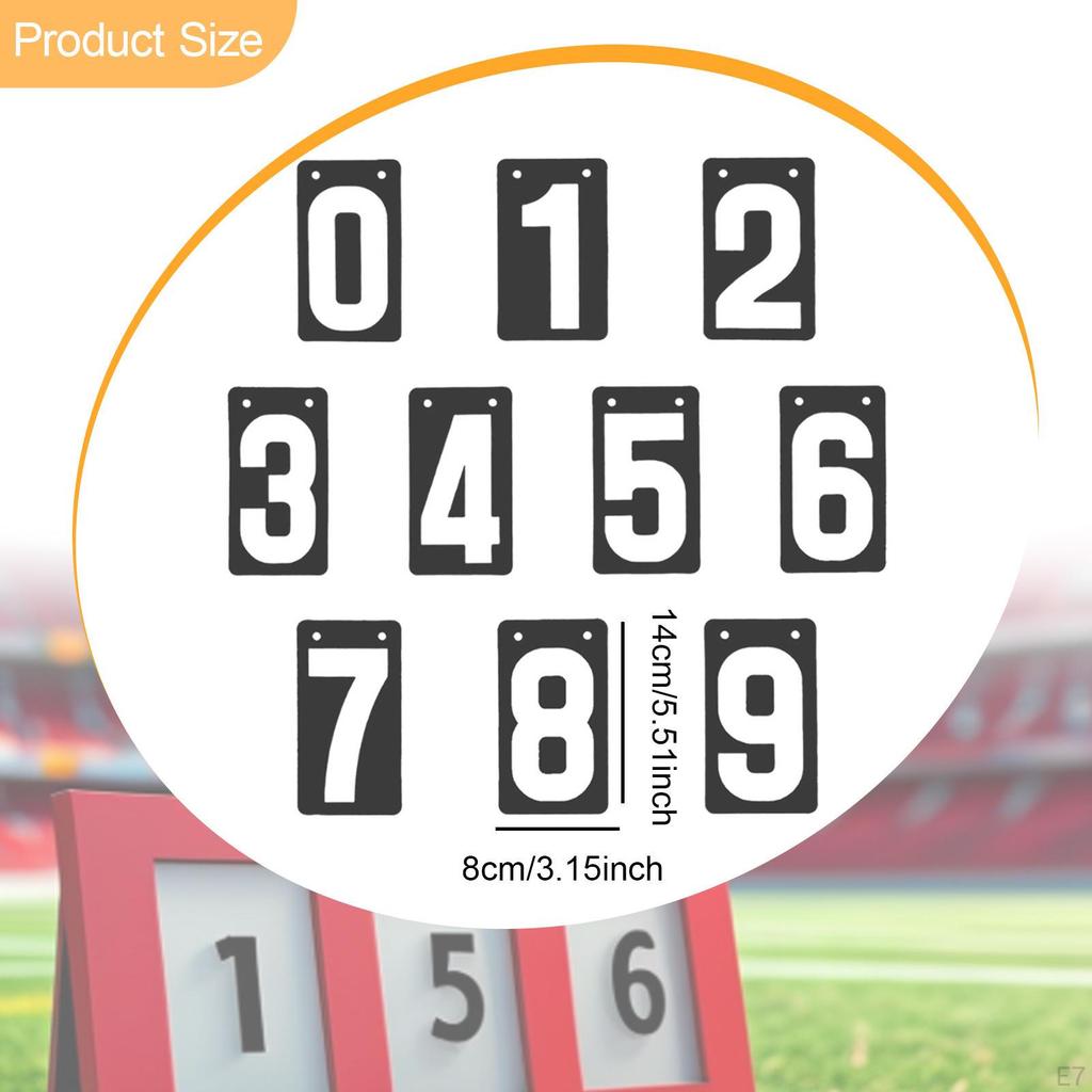 Score Keeper Flip Number Cards Numbers 0-9, Соревнование, Портативный, Настольный дисплей для футбола