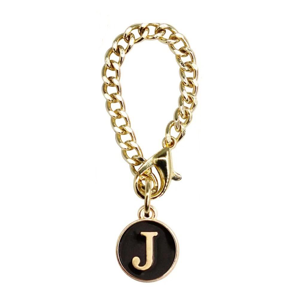 Белый/Черный Цепочка-ручка для чашки для воды Персонализированный Шарм-ручка Креативный Шарм с буквой для чашки Чашки