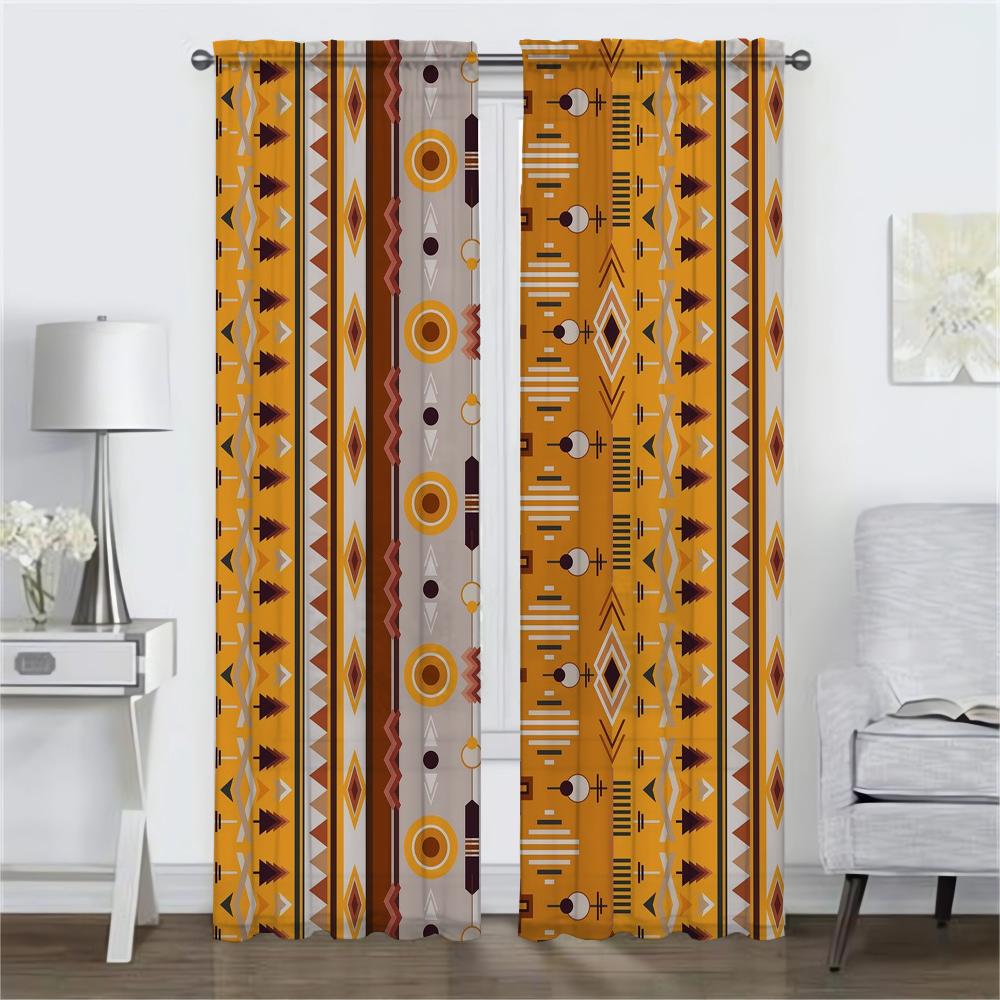 Шторы в стиле бохо для гостиной Шторы для комнаты 2-панельные Шторы для домашнего интерьера Украшения на Хэллоуин Жалюзи Разделительные шторы