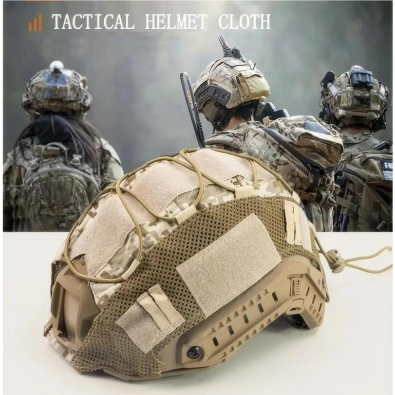 Тактический чехол на шлем Fast Helmet Multi-Camo Чехол на шлем для страйкбольного шлема Пейнтбола CS War Game Спортивное Охотничье Снаряжение для стрельбы