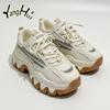 Korean Style All-match Increase Thick Bottom Sneakers Casual Mesh Breathable Sports Shoes Anti-slip 2024 New Fashion Summer