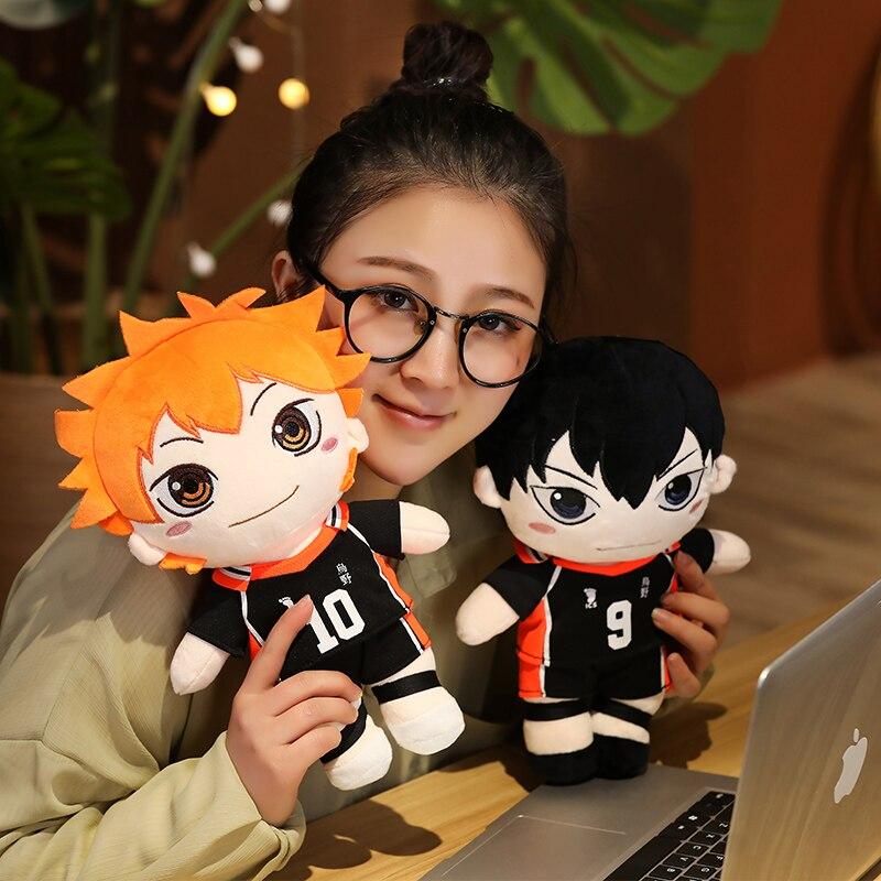 1pc 20 /30cm Kawaii Haikyuu Plush Toys Lovely Anime Hinata Syouyou Kageyama Tobio Stuffed Soft Dolls Keychain Boys Kids Xmas Gift