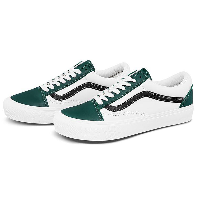 Vans Кеды Old Skool Vlt Lx с низким верхом для скейтбординга Унисекс Белые Зеленые VN0A4BVF22D