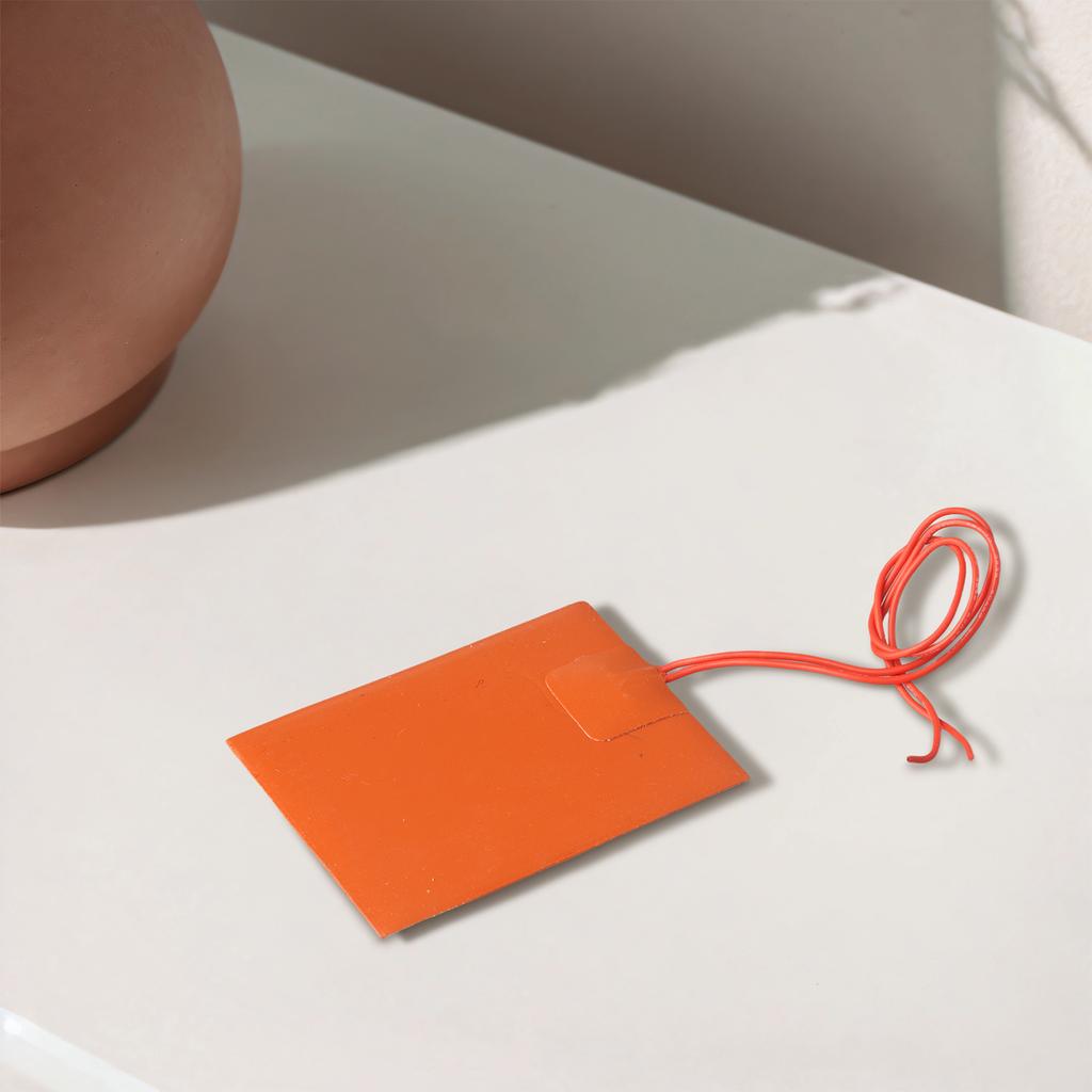 Нагревательный мат из силиконовой резины с подогревом Нагревательная подкладка для кровати 3D-принтера Гибкий Водонепроницаемый 80x100мм Распродажа Высокое качество