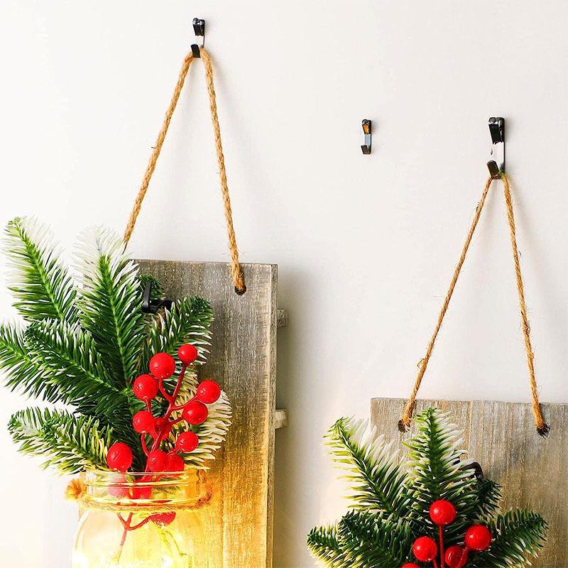 Крючки для картин 100 шт. Наборы для подвешивания картин, включая крючки для подвешивания картин 30 фунтов/50 фунтов 2 размеров, крючки для картин с гвоздями для гипсокартона, деревянной стены