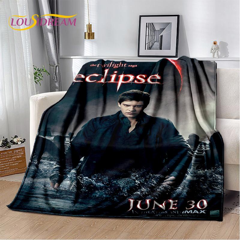 Twilight Saga Series Edward Bella Movie Soft Blanket,Soft Throw Blanket for Home Bedroom Bed Sofa Picnic Travel Cover Child Gift
