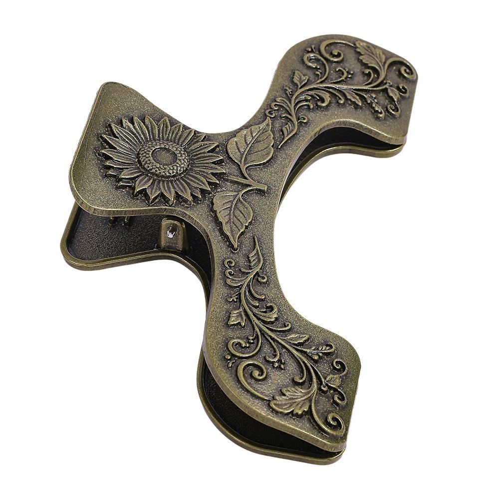 Vintage Carved Metal Book Clips Exquisite Embossed Piano Sheet Music Folder Journal Enthusiasts