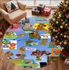 Scooby Pattern Round Rug, Indoor/Outdoor Mat, for Picnic, Gameroom, Bedroom, Office, Living Room, Home Decor Carpet, Birthday Gift