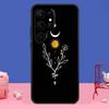 Sun Moon Flowers Case For Samsung Galaxy S24 S23 S22 Ultra S20 S21 FE Note 20 S8 S9 S10 Note 10 Plus Cover
