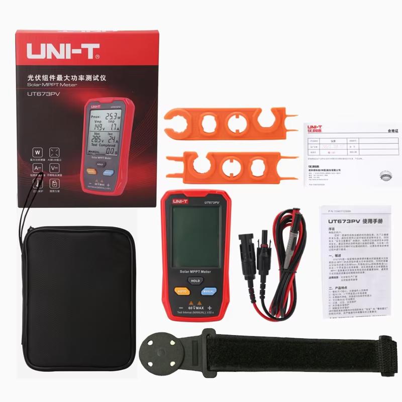 UNI-T UT673PV Solar Panel Tester Solar MPPT Meter Maximum Photovoltaic Power Pmax Vmp Lmp Voc Lsc PV Solar Panel Multimeter